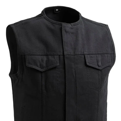 No Limit - Men's Motorcycle Twill Vest - Lux Ryder