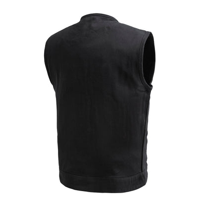 No Limit - Men's Motorcycle Twill Vest - Lux Ryder
