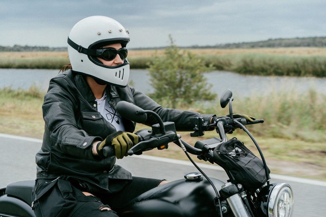 Women’s Leather Motorcycle Shirt with Armor Pockets - Lux Ryder