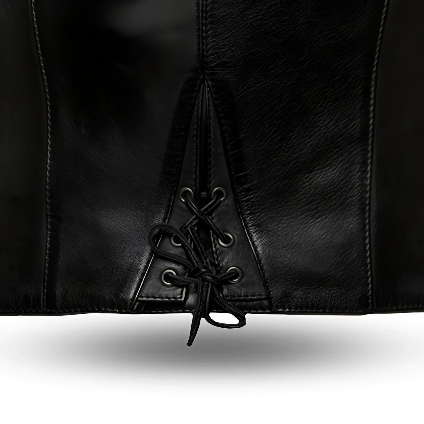 Women’s Western Style Leather Motorcycle Vest - Lux Ryder