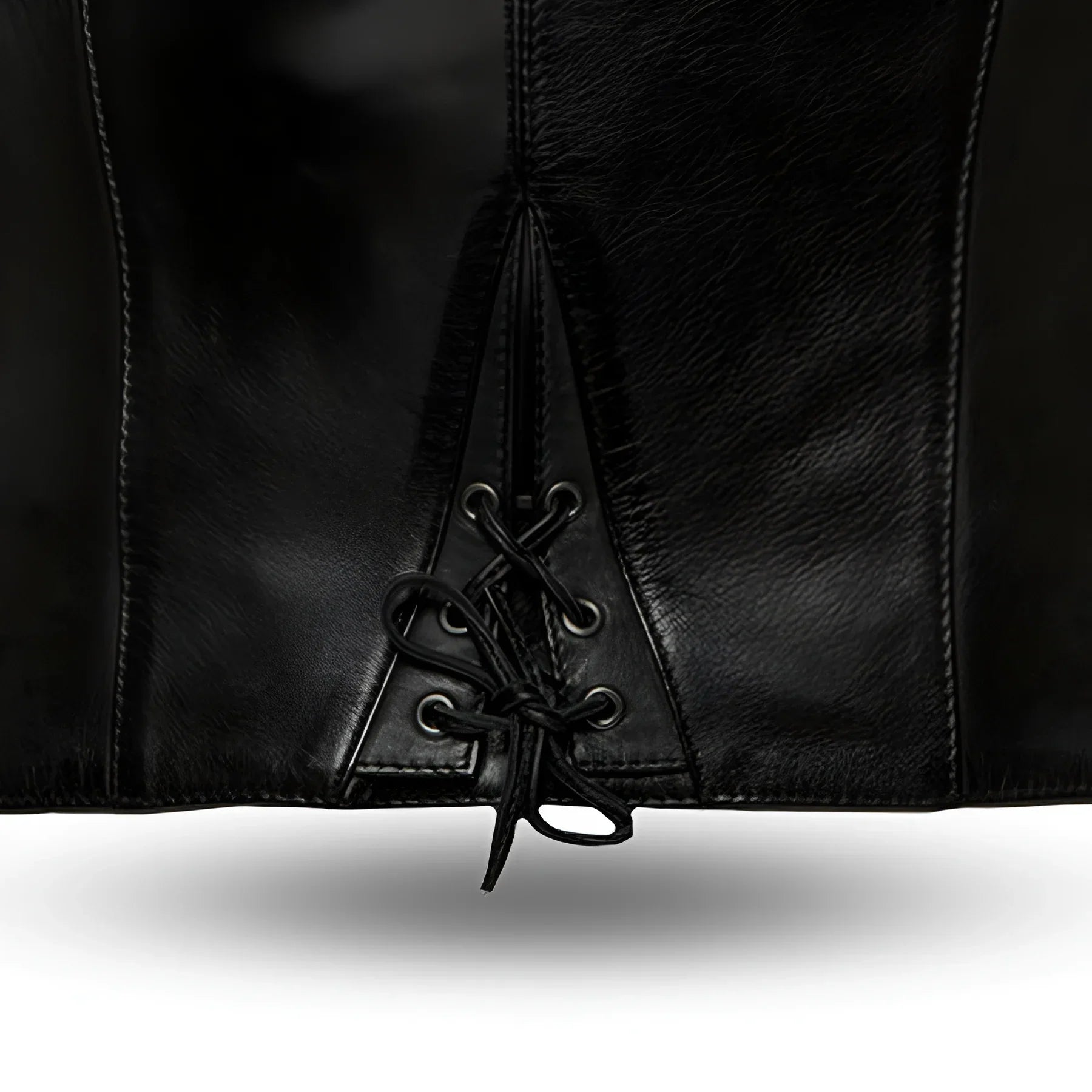 Women’s Western Style Leather Motorcycle Vest - Lux Ryder