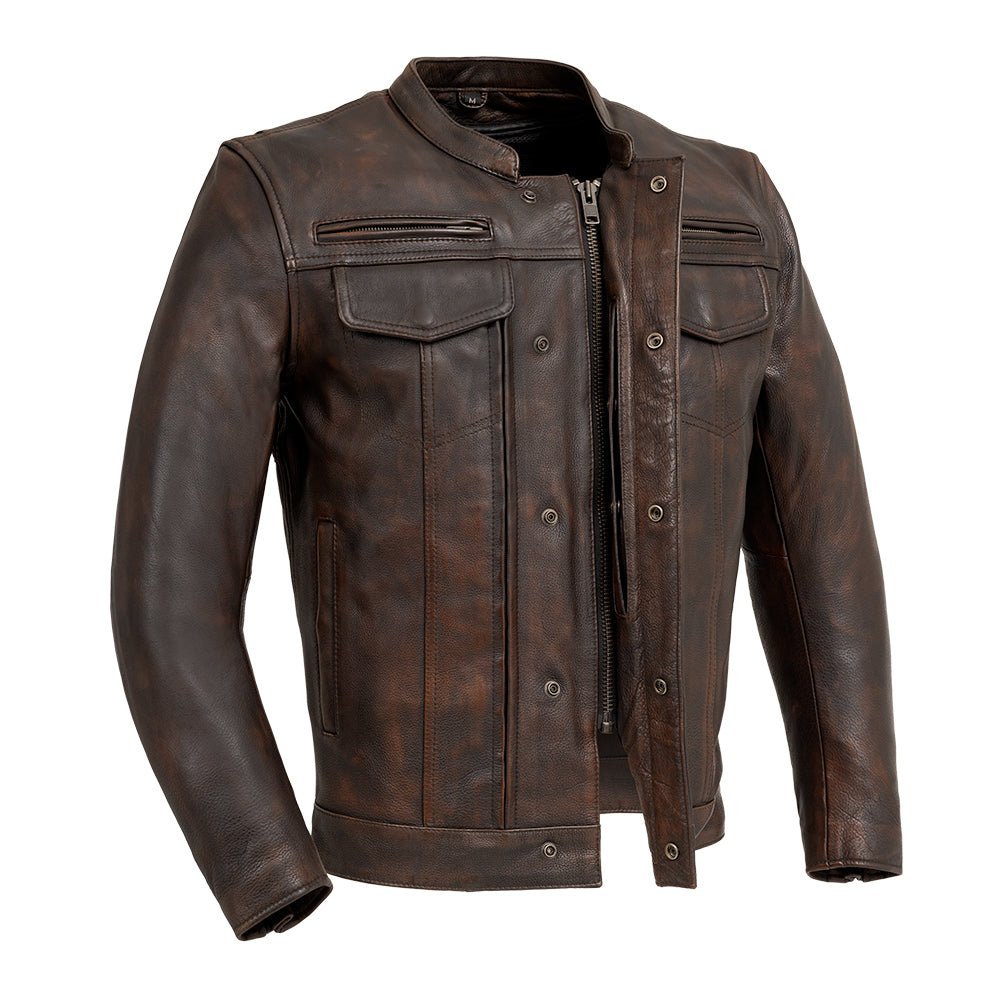 Raider Men’s Leather Motorcycle Jacket for Everyday Riders
