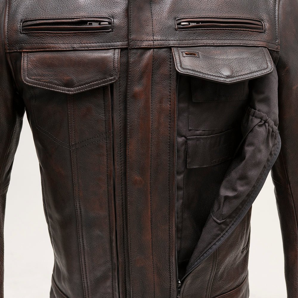 Raider Men’s Leather Motorcycle Jacket for Everyday Riders