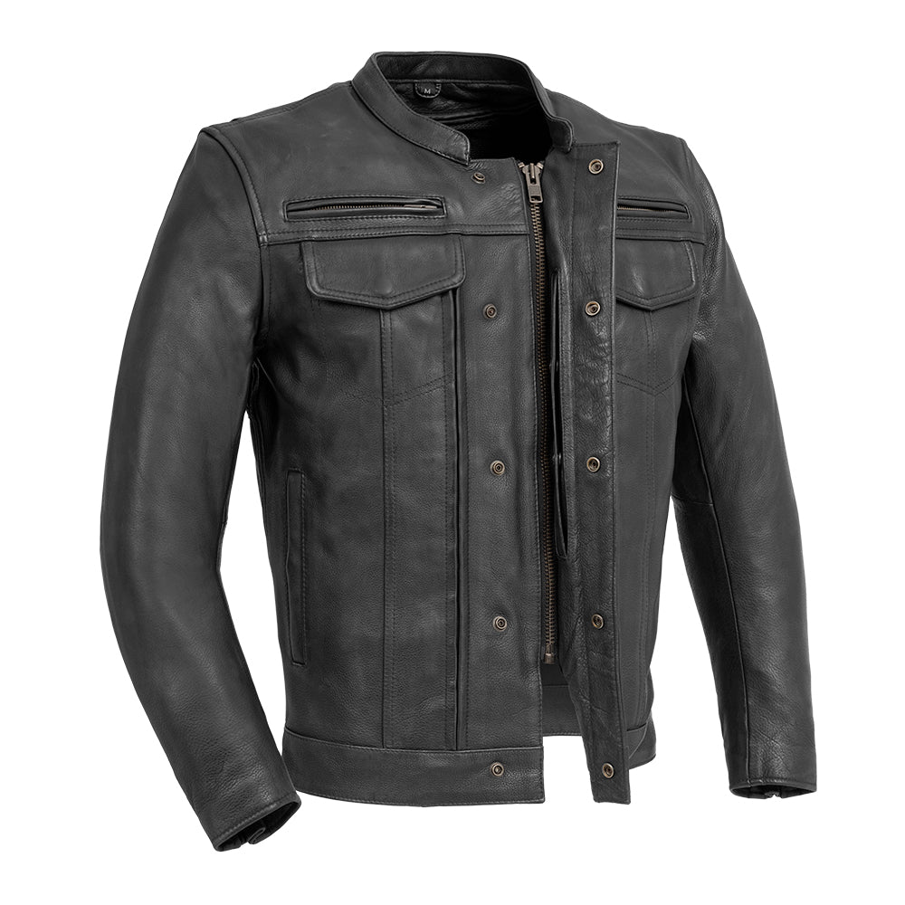 Raider Men’s Leather Motorcycle Jacket for Everyday Riders
