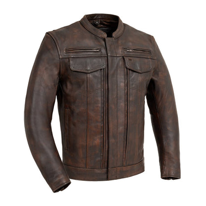 Raider Men’s Leather Motorcycle Jacket for Everyday Riders