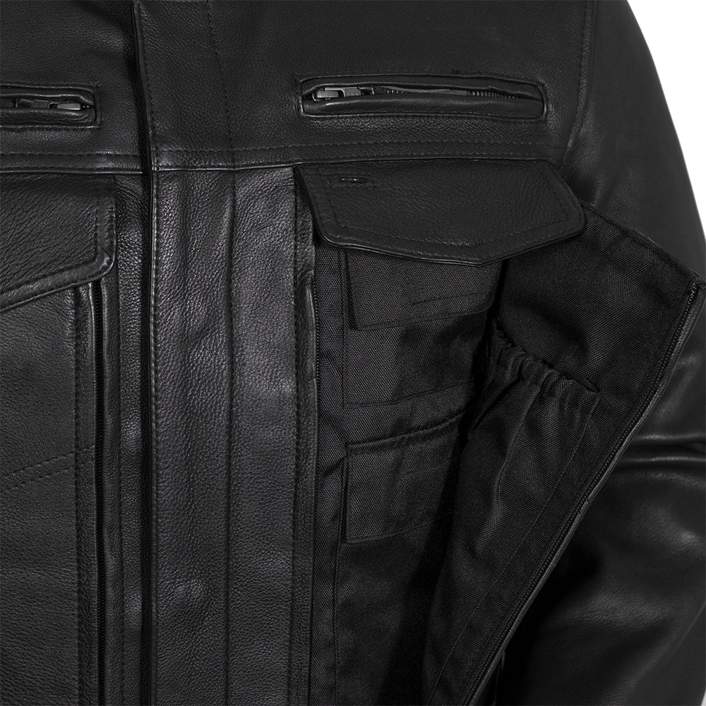 Raider Men’s Leather Motorcycle Jacket for Everyday Riders