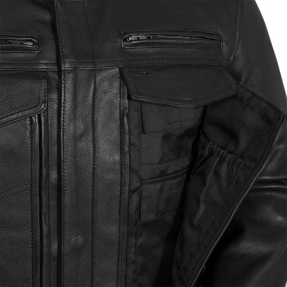 Raider Men’s Leather Motorcycle Jacket for Everyday Riders