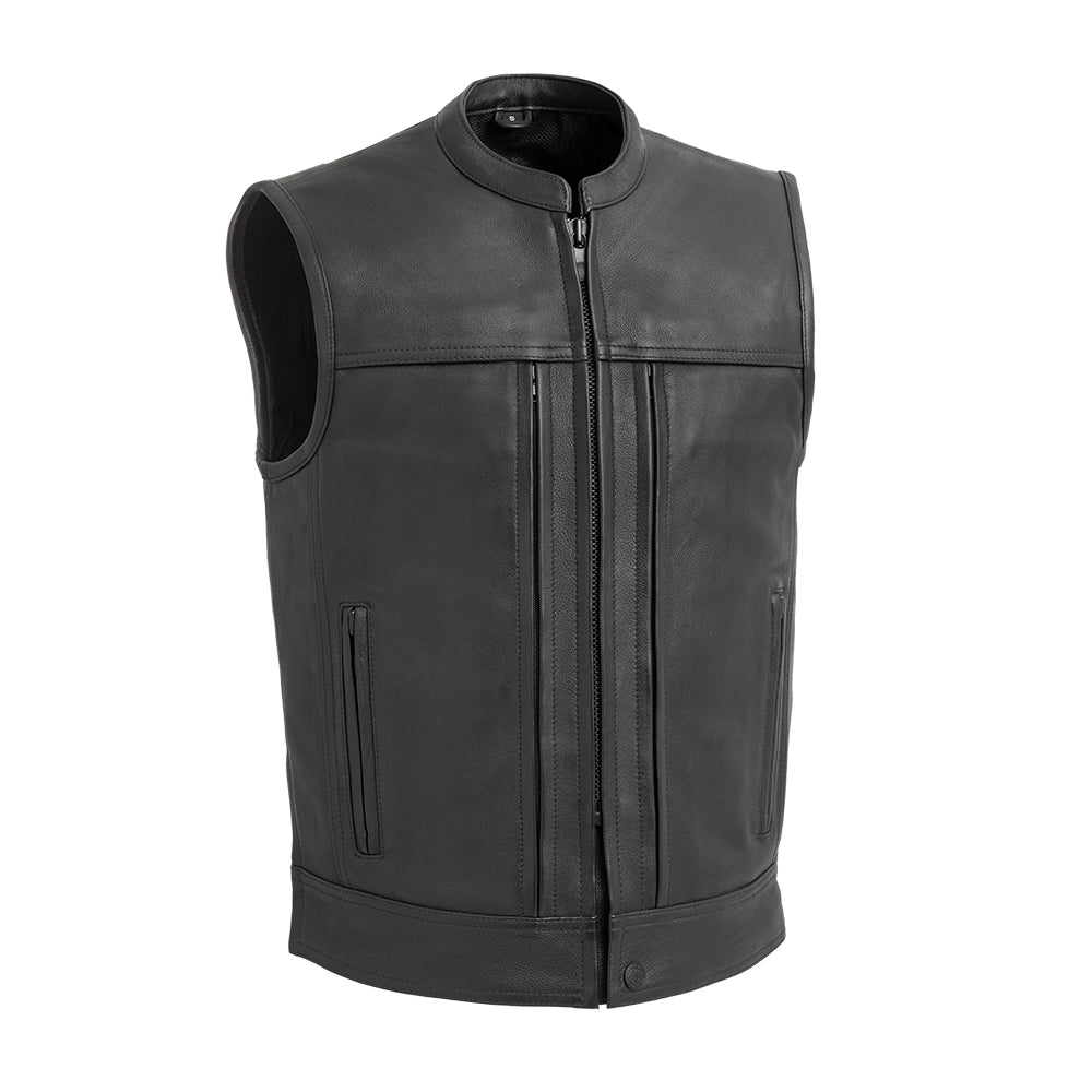 Rampage - Men's Motorcycle Leather Vest - Lux Ryder