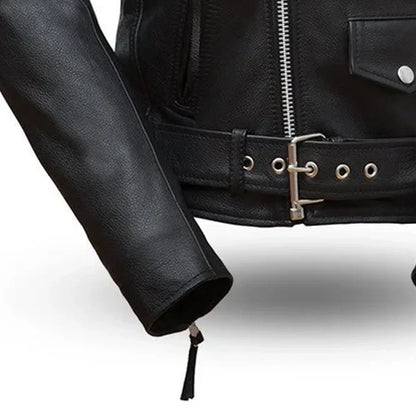 Women’s Leather Motorcycle Jacket | Classic Asymmetrical Riding Jacket - Lux Ryder