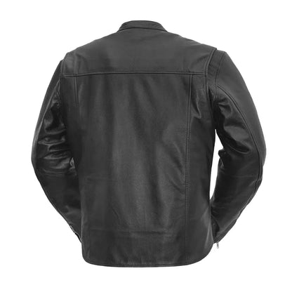 Classic Leather Motorcycle Jacket with Thermal Liner for Riding Comfort - Lux Ryder