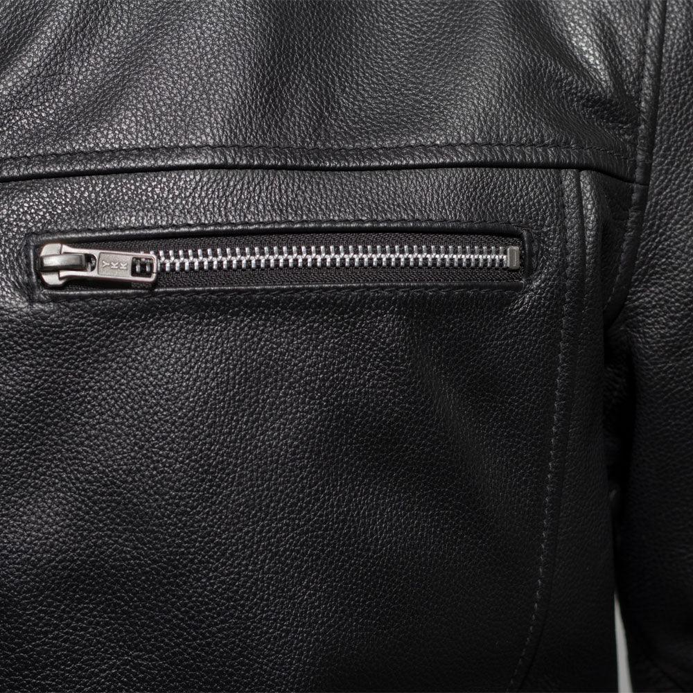 Classic Leather Motorcycle Jacket with Thermal Liner for Riding Comfort - Lux Ryder