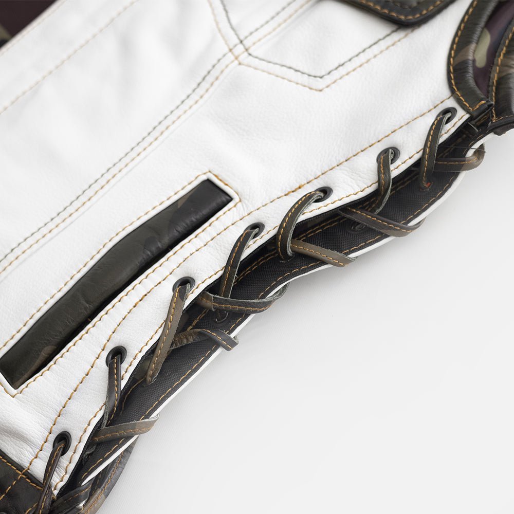 Women’s Club Style Leather Motorcycle Vest - Lux Ryder