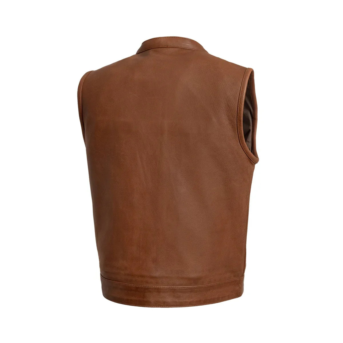 Sharp Shooter Men's Motorcycle Leather Vest - Lux Ryder
