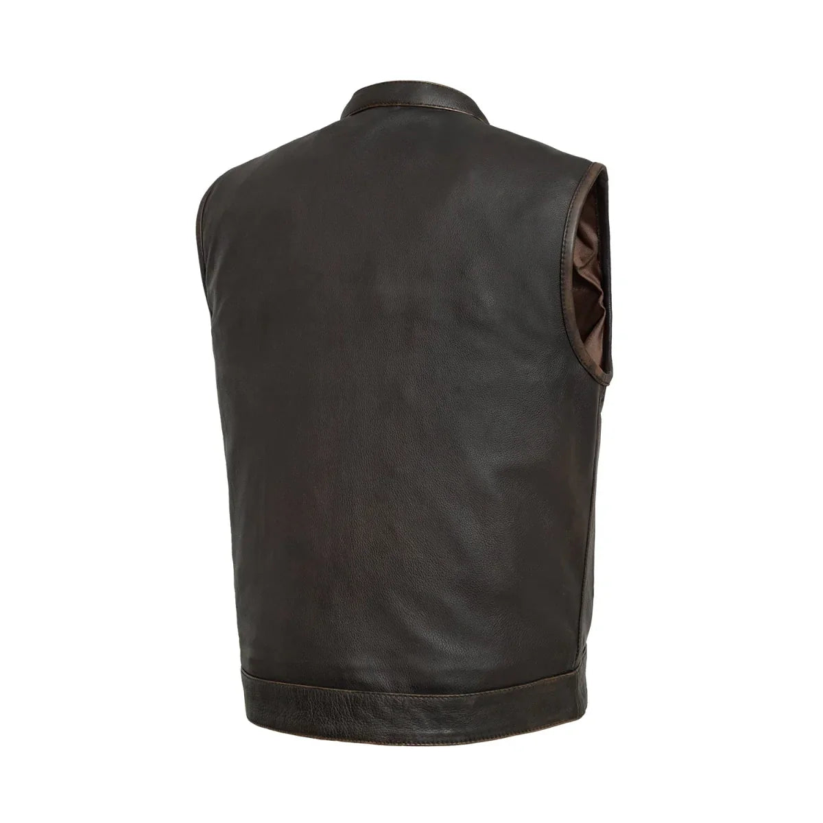 Sharp Shooter Men's Motorcycle Leather Vest - Lux Ryder