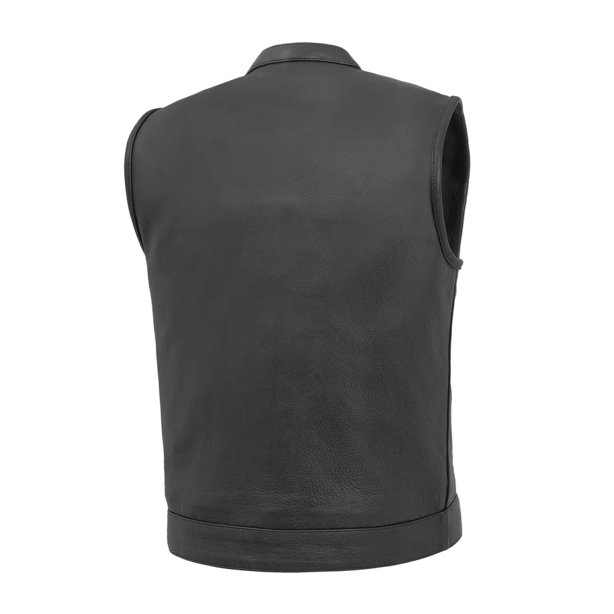 Sharp Shooter Men's Motorcycle Leather Vest - Lux Ryder