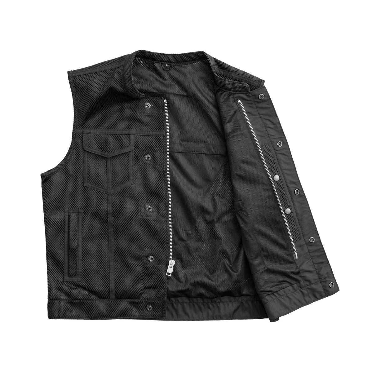 Sharp Shooter Moto Mesh Men's Motorcycle Vest - Lux Ryder