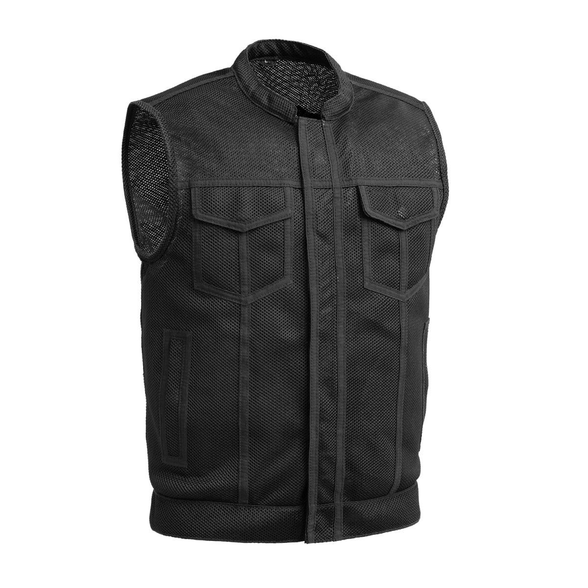 Sharp Shooter Moto Mesh Men's Motorcycle Vest - Lux Ryder