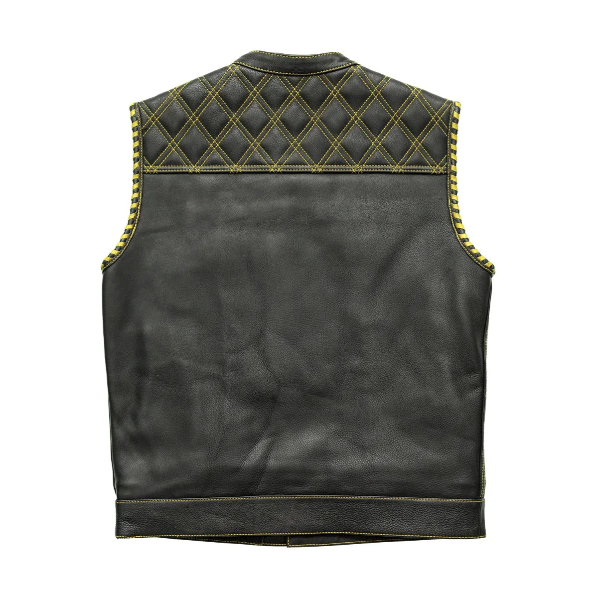 Sinister - Men's Motorcycle Leather Vest - Lux Ryder
