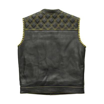 Sinister - Men's Motorcycle Leather Vest - Lux Ryder