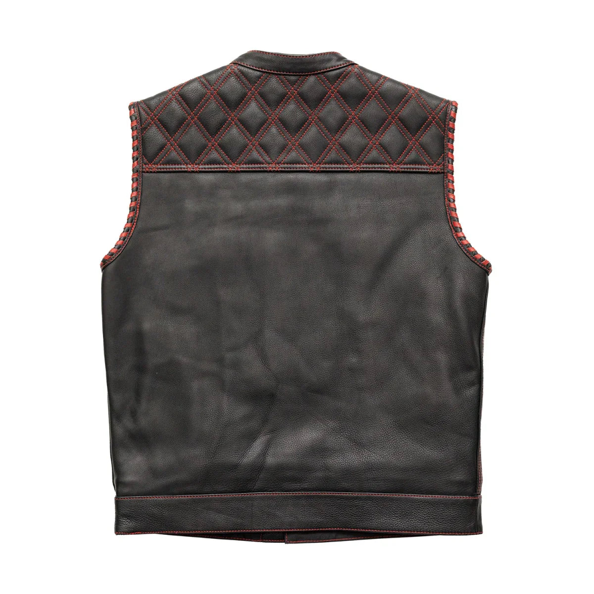Sinister - Men's Motorcycle Leather Vest - Lux Ryder