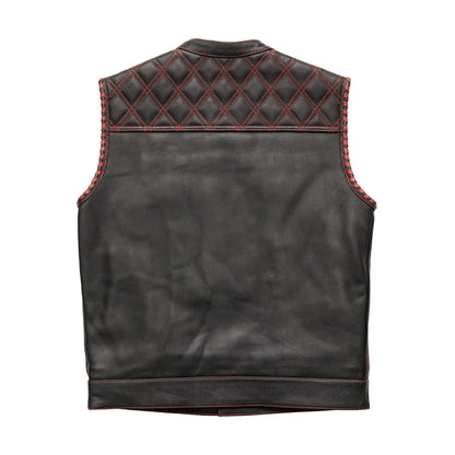 Sinister - Men's Motorcycle Leather Vest - Lux Ryder