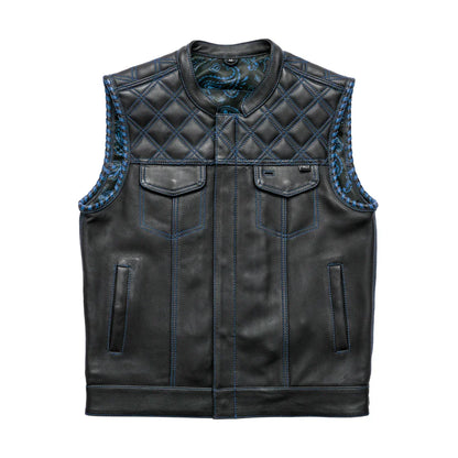 Sinister - Men's Motorcycle Leather Vest - Lux Ryder