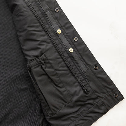 Sniper Men's Motorcycle Leather Vest - Lux Ryder