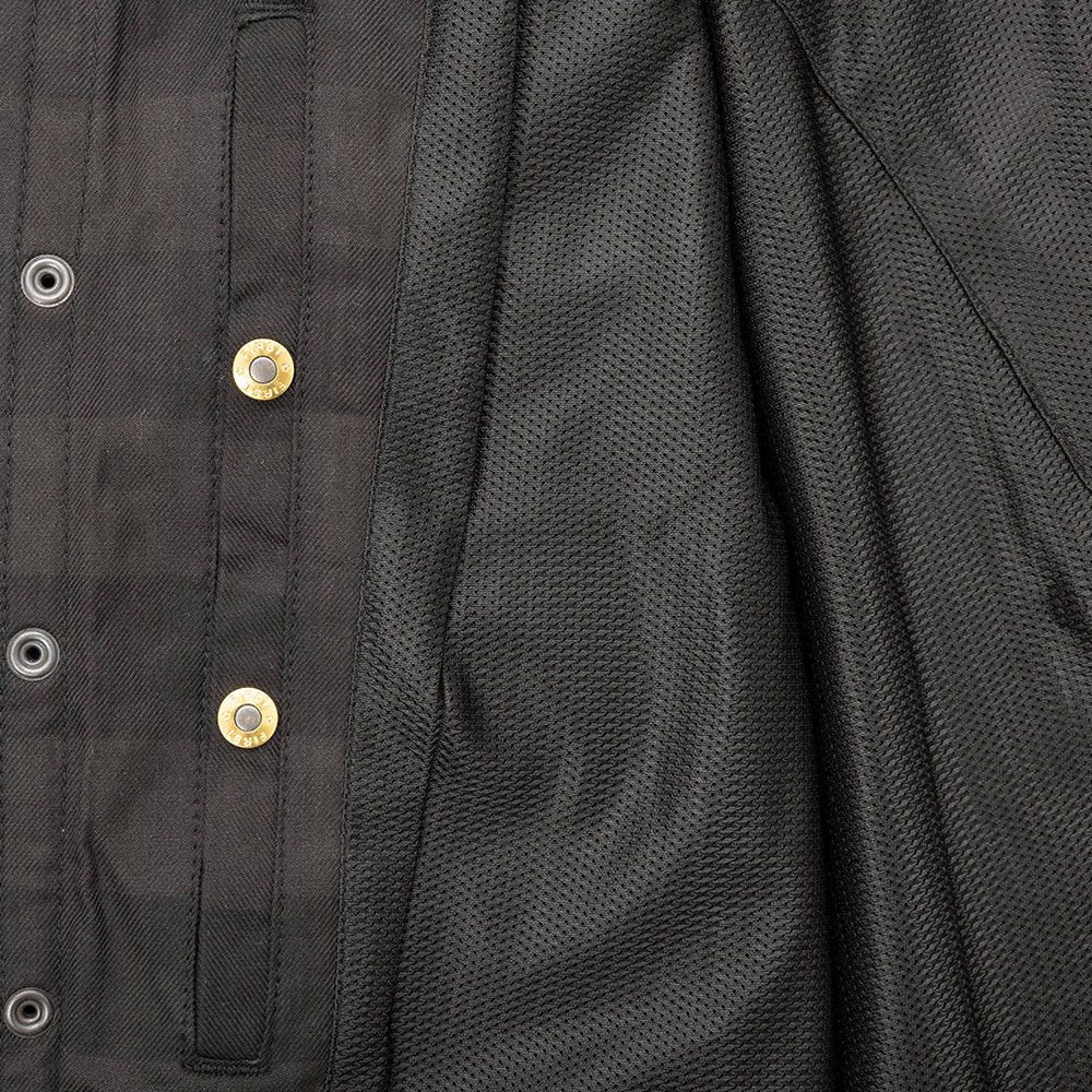 Motorcycle Riding Flannel Shirt with Kevlar Reinforcement - Lux Ryder