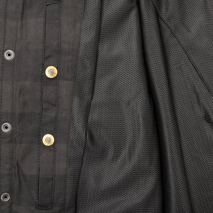 Motorcycle Riding Flannel Shirt with Kevlar Reinforcement - Lux Ryder