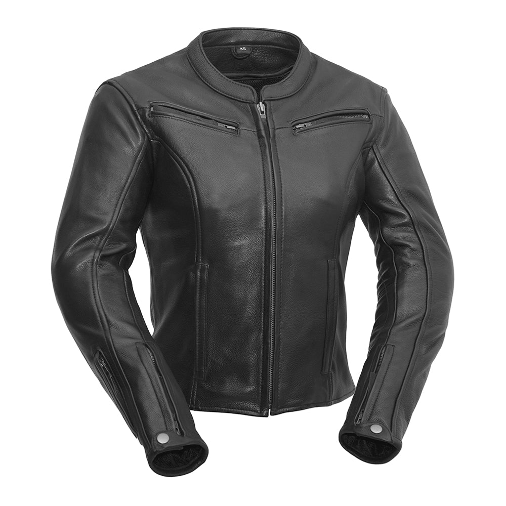 Women’s Leather Motorcycle Jacket for Warm Weather Riding - Lux Ryder