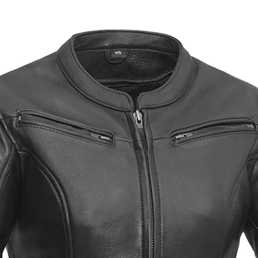 Women’s Leather Motorcycle Jacket for Warm Weather Riding - Lux Ryder
