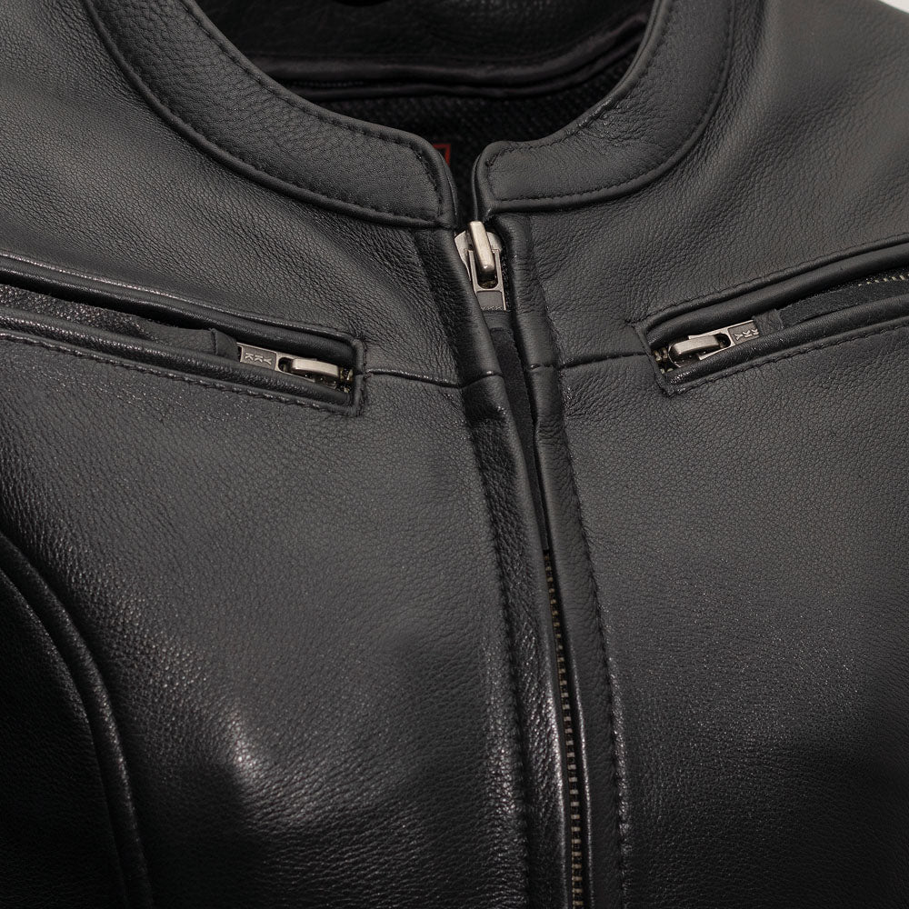 Women’s Leather Motorcycle Jacket for Warm Weather Riding - Lux Ryder