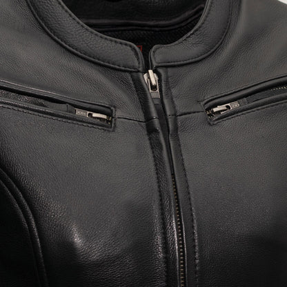 Women’s Leather Motorcycle Jacket for Warm Weather Riding - Lux Ryder
