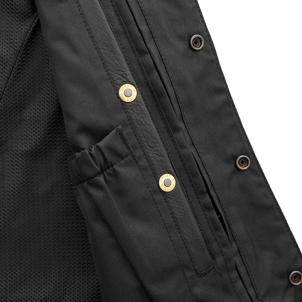 Texan Men's Motorcycle Western Style Leather Vest - Lux Ryder