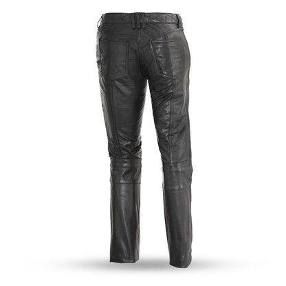 Women's Leather Riding Pants – Lightweight Biker Leather Pants for Everyday Riding - Lux Ryder