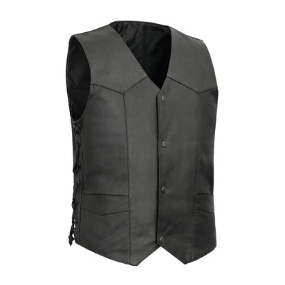 Black leather vest | LuxRyder