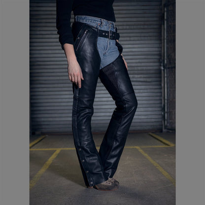 Women’s Leather Chaps for Motorcycle Riding | Durable & Adjustable Motorcycle Chaps - Lux Ryder