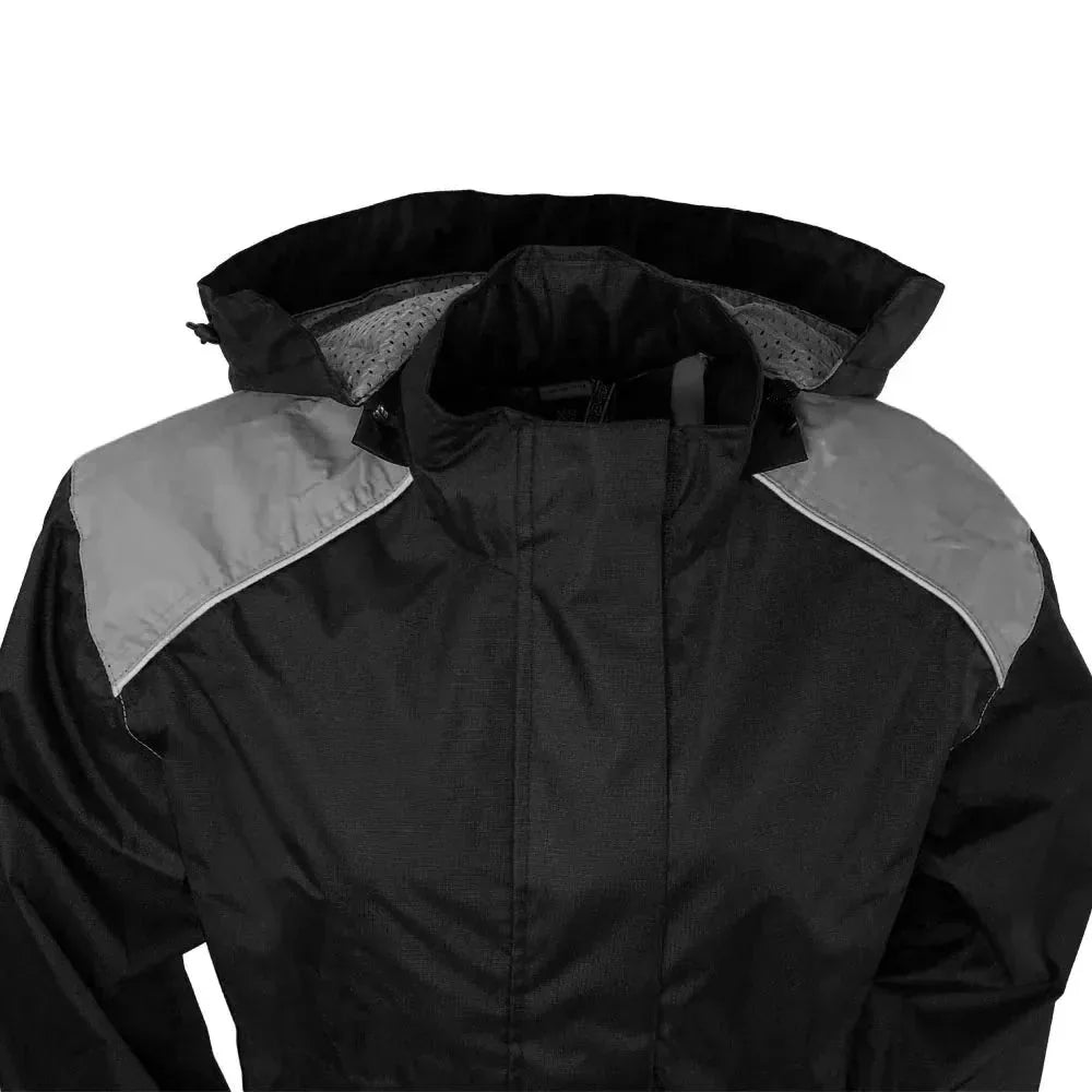 gray rain suit jacket | LuxRyder
