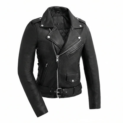 women leather black jacket | LuxRyder