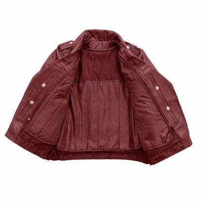 Maroon jacket | LuxRyder