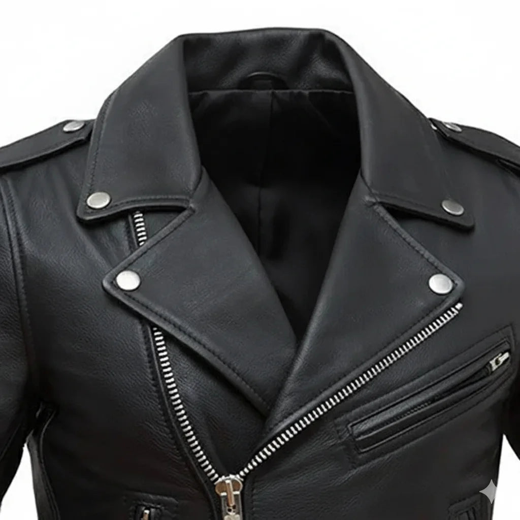 women's black leather jacket with silver zippers | LuxRyder