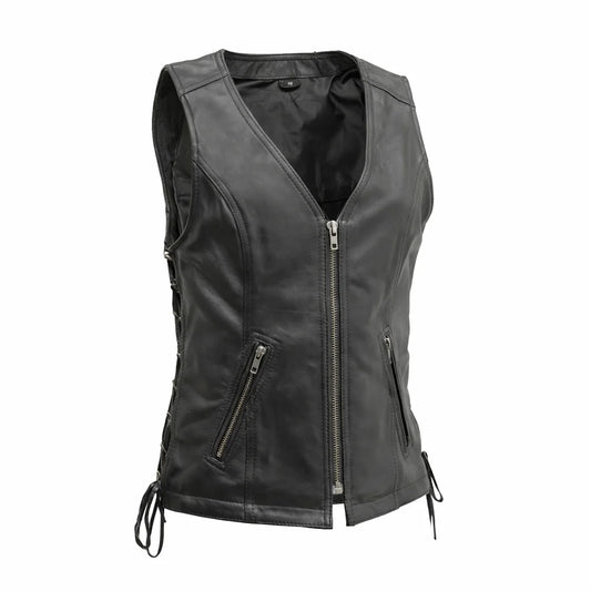 Black leather vest | LuxRyder