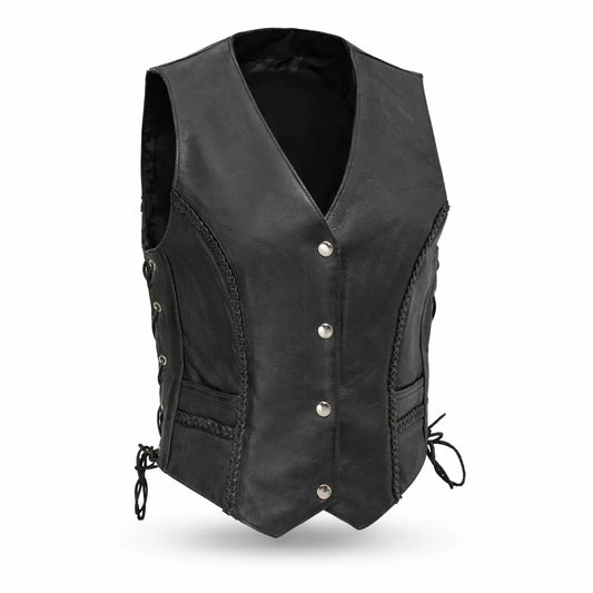 women leather vest | LuxRyder